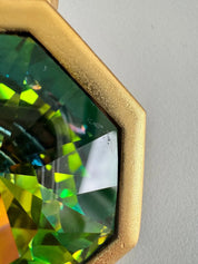 Vintage YSL necklace , 1980s Yves Saint Laurent limited edition watermelon crystal Choker Numbered , extremely rare , gift for her, hexagon
