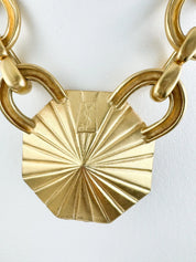 Vintage YSL necklace , 1980s Yves Saint Laurent limited edition watermelon crystal Choker Numbered , extremely rare , gift for her, hexagon