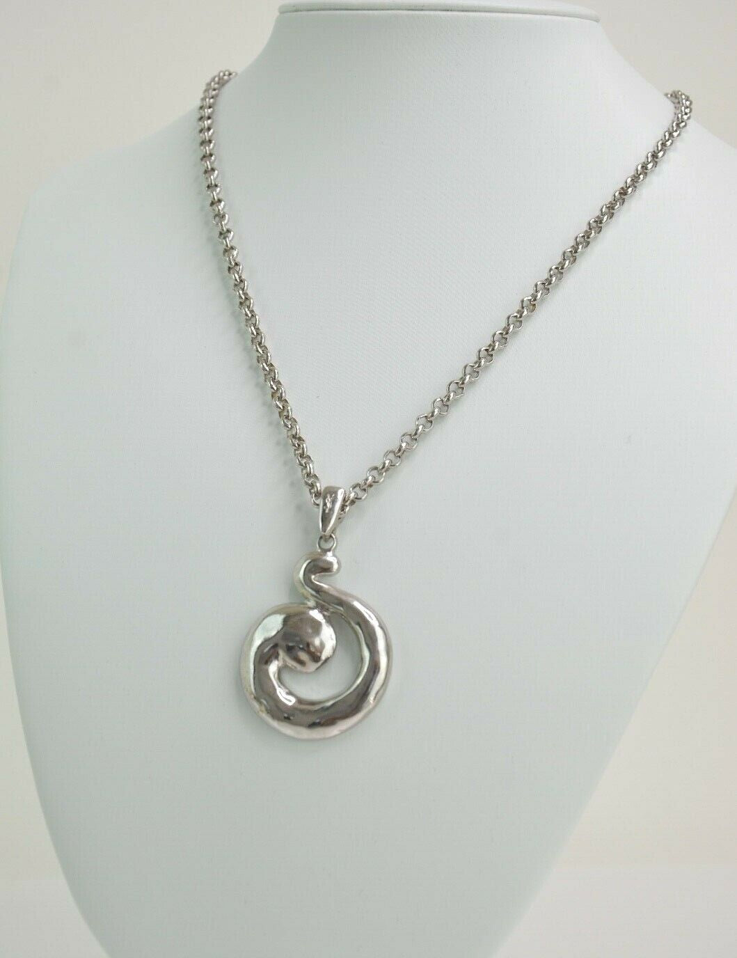 Yves Saint Laurent spiral necklace 