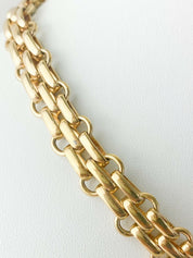 Christian Dior Gold Tone Vintage Beautiful Choker Chain Necklace