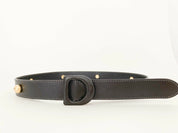 Christian Dior Black D BUCKLE Leather Belt Stunning 75 S