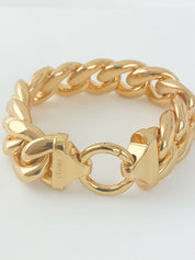 【SOLD OUT】Celine Vintage Gold Tone Phoebe Philo Chain Bracelet Made in Italy