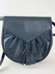Vintage Yves Saint Laurent lizard shoulder bag 