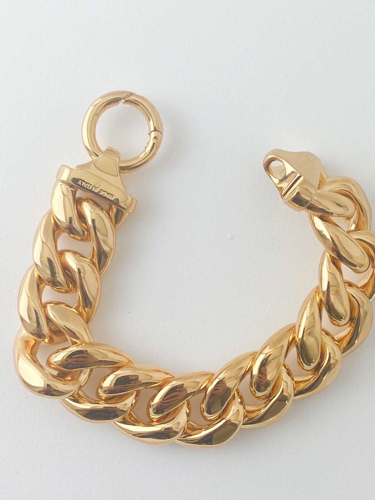 【SOLD OUT】Celine Vintage Gold Tone Phoebe Philo Chain Bracelet Made in Italy