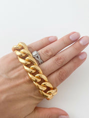 【SOLD OUT】Celine Vintage Gold Tone Phoebe Philo Chain Bracelet Made in Italy