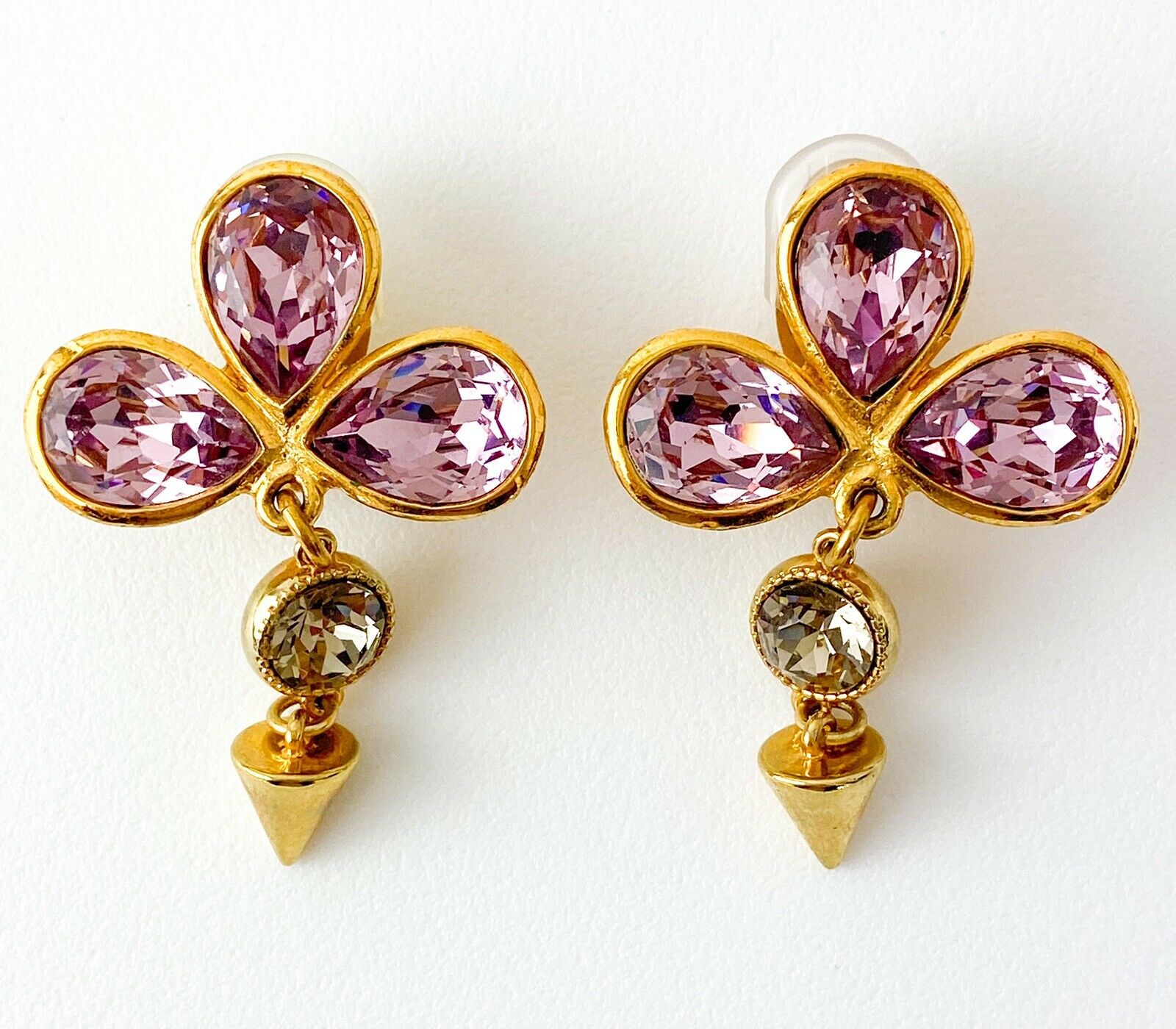 Vintage Yves Saint Laurent Earrings pink