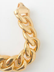 【SOLD OUT】Celine Vintage Gold Tone Phoebe Philo Chain Bracelet Made in Italy