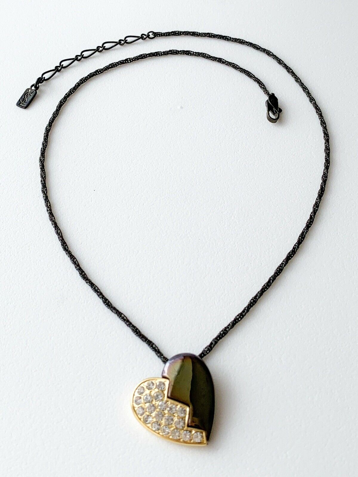 Vintage Broken heart Yves Saint Laurent necklace 