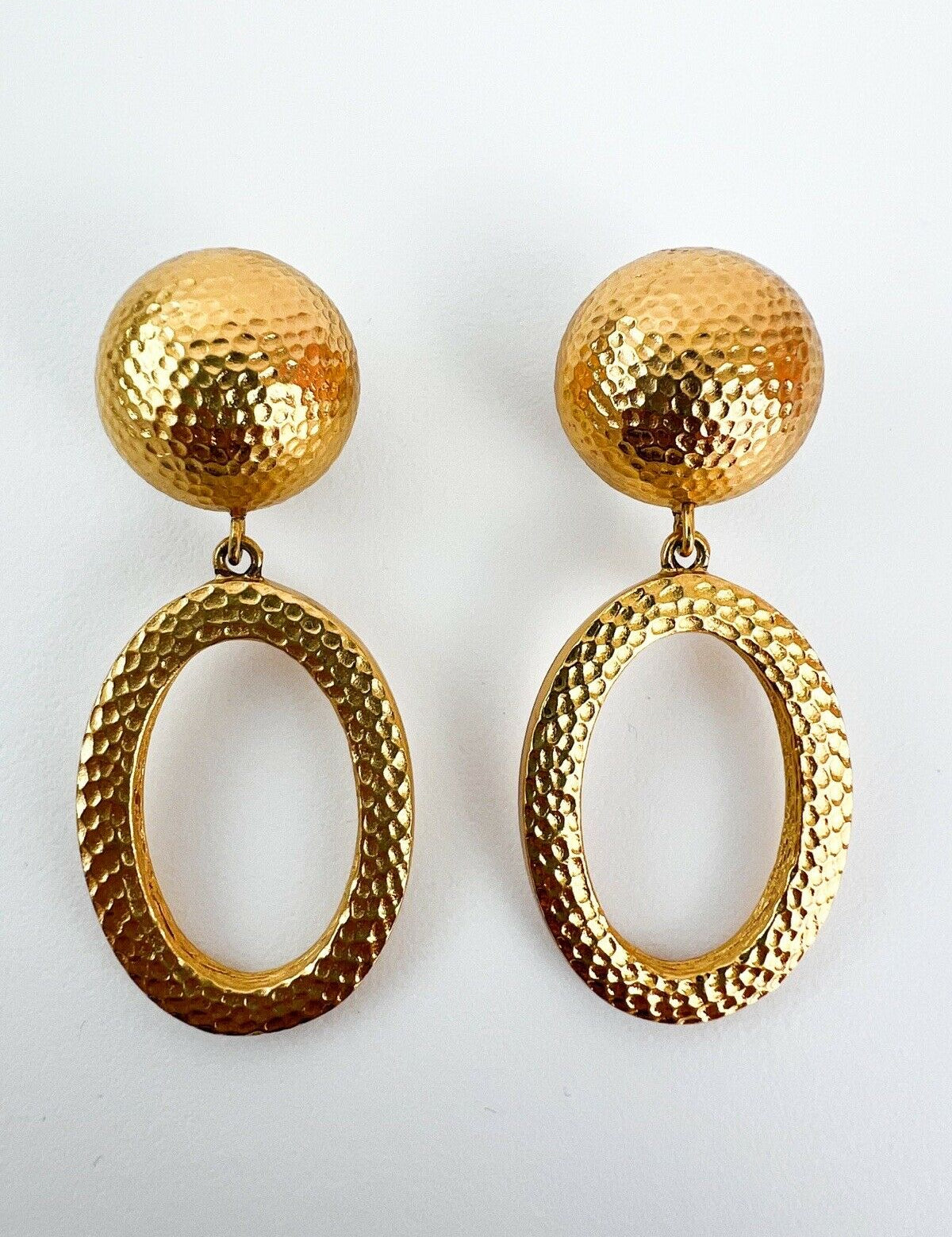 Vintage Christian Dior oval earrings