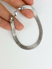 【SOLD OUT】Givenchy Paris New York Silver Tone Logo Bracelet Stylish Vintage