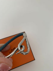 Hermes Bracelet Bangle Leather Jumbo Hook Original Box Made In France