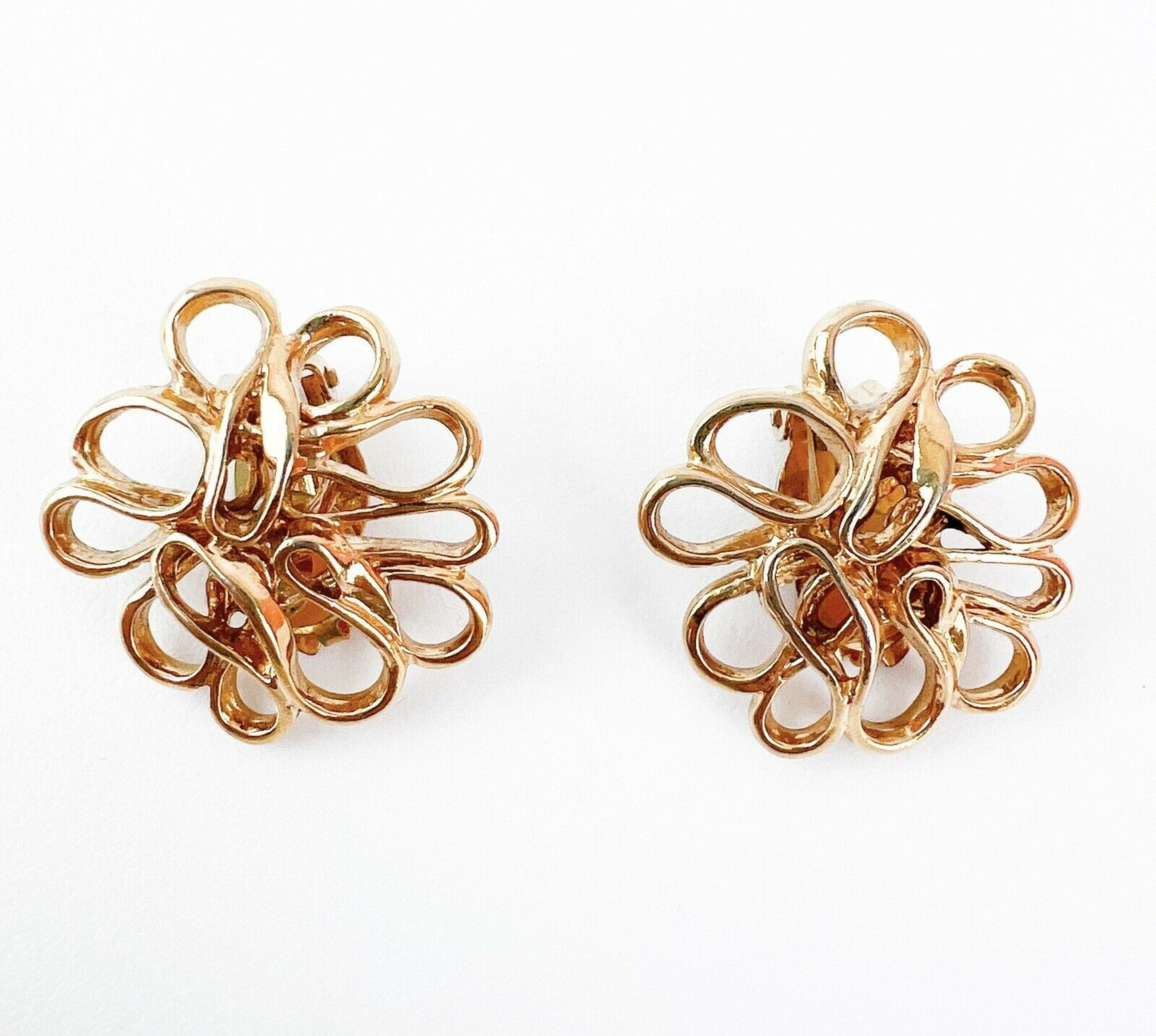 Vintage Yves Saint Laurent flower earrings 