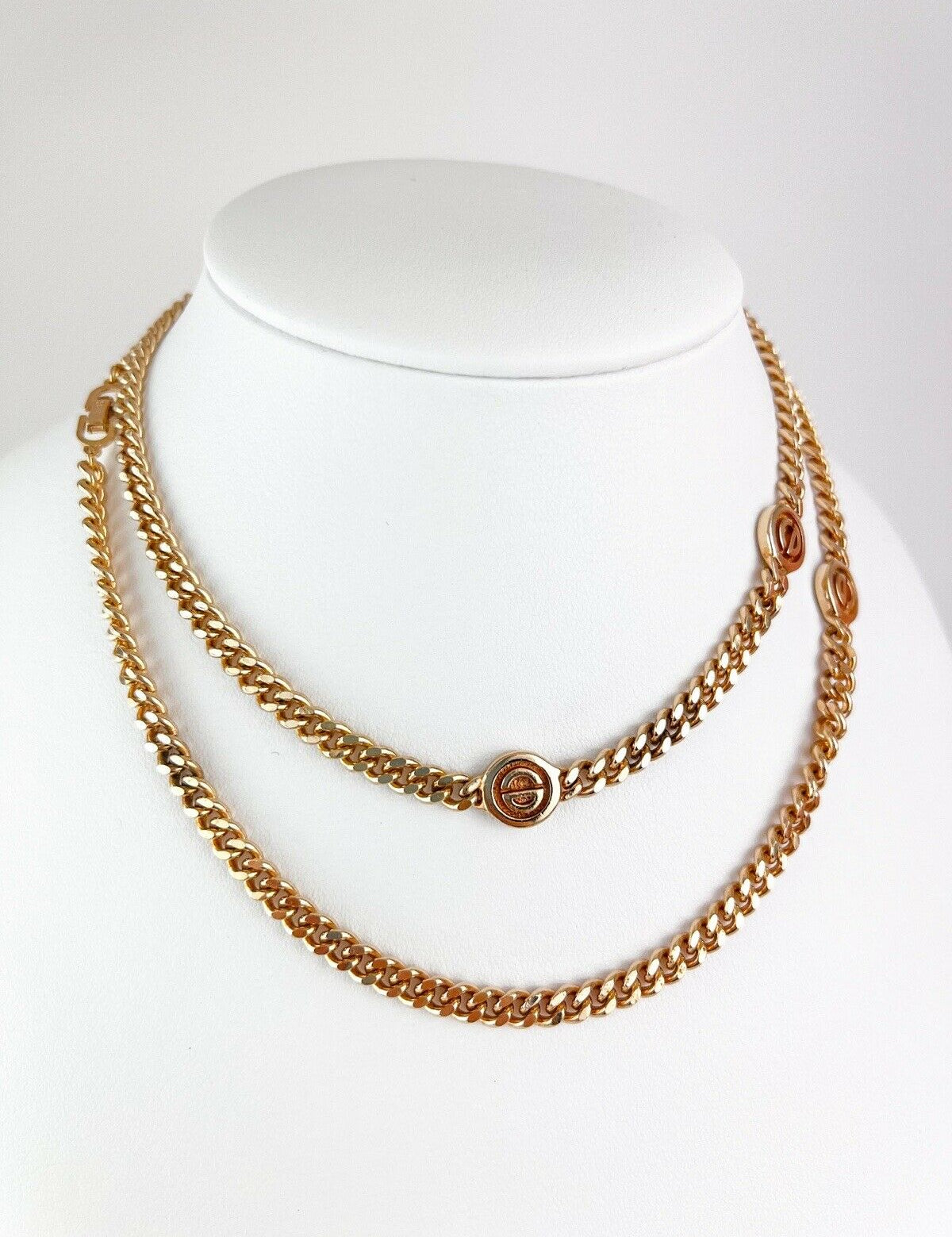 Christian Dior necklace logo 