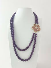 Vintage bead flower yves saint Laurent necklace 