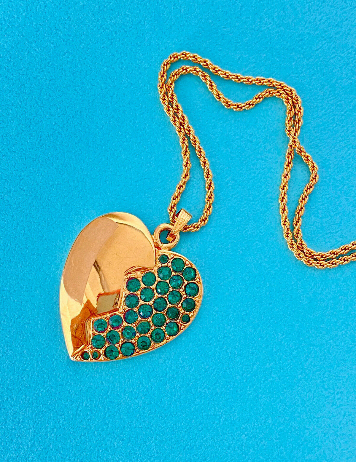 Vintage Yves Saint Laurent Heart Necklace