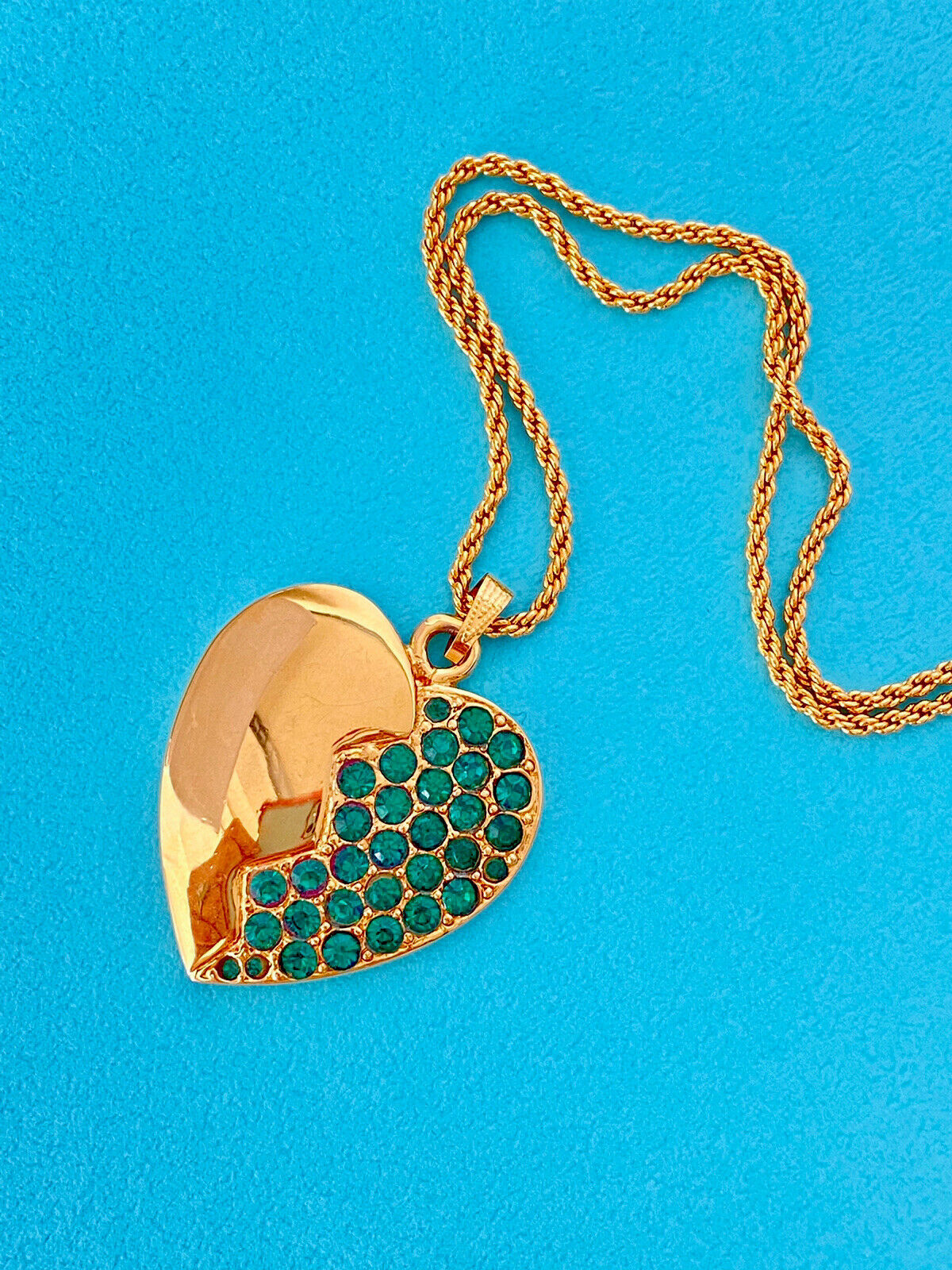 Vintage Yves Saint Laurent Heart Necklace