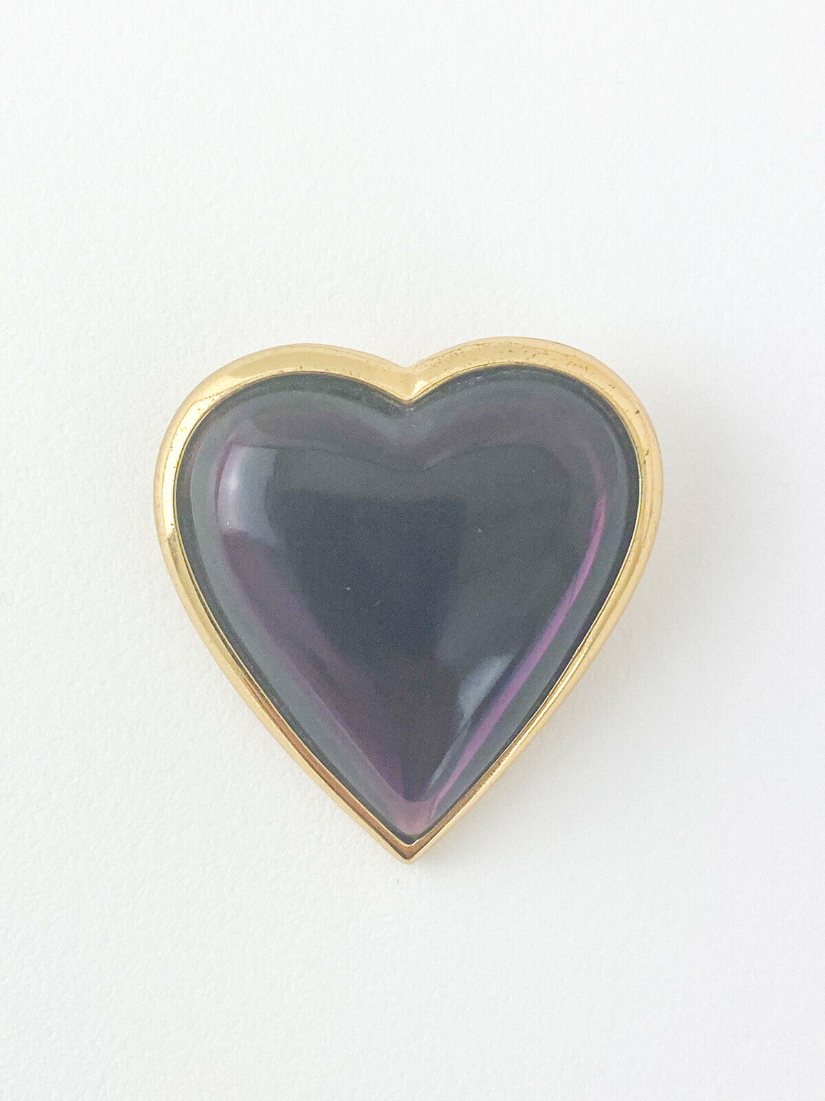 Vintage Yves Saint Laurent cabochon pin brooch 