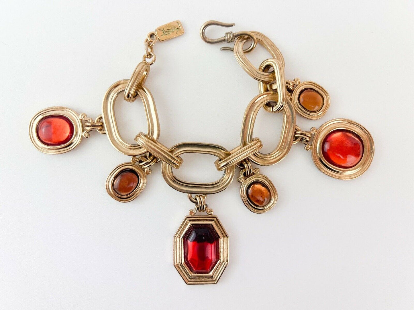 vintage Yves Saint Laurent cabochon bracelet