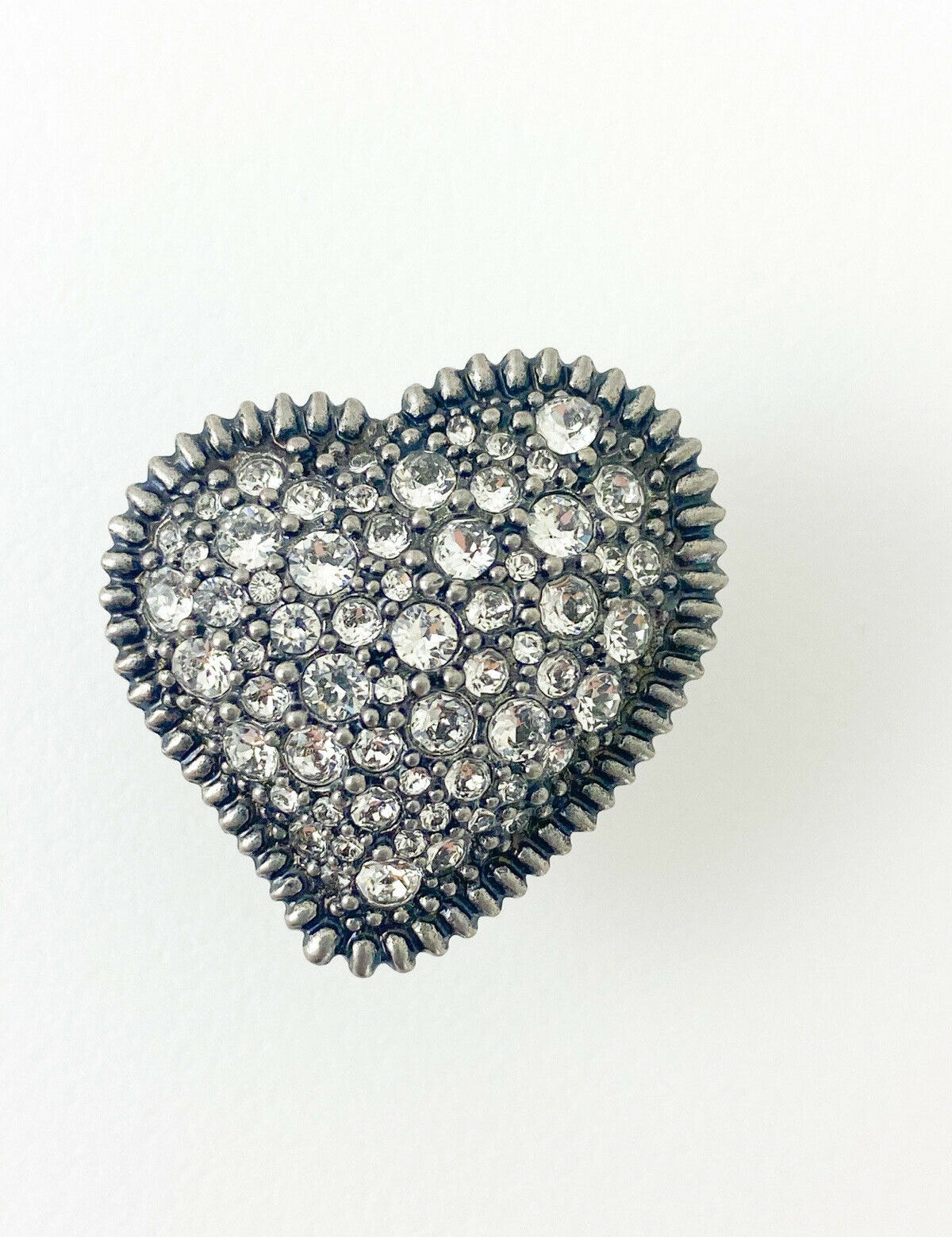 Yves Saint Laurent heart pin brooch 