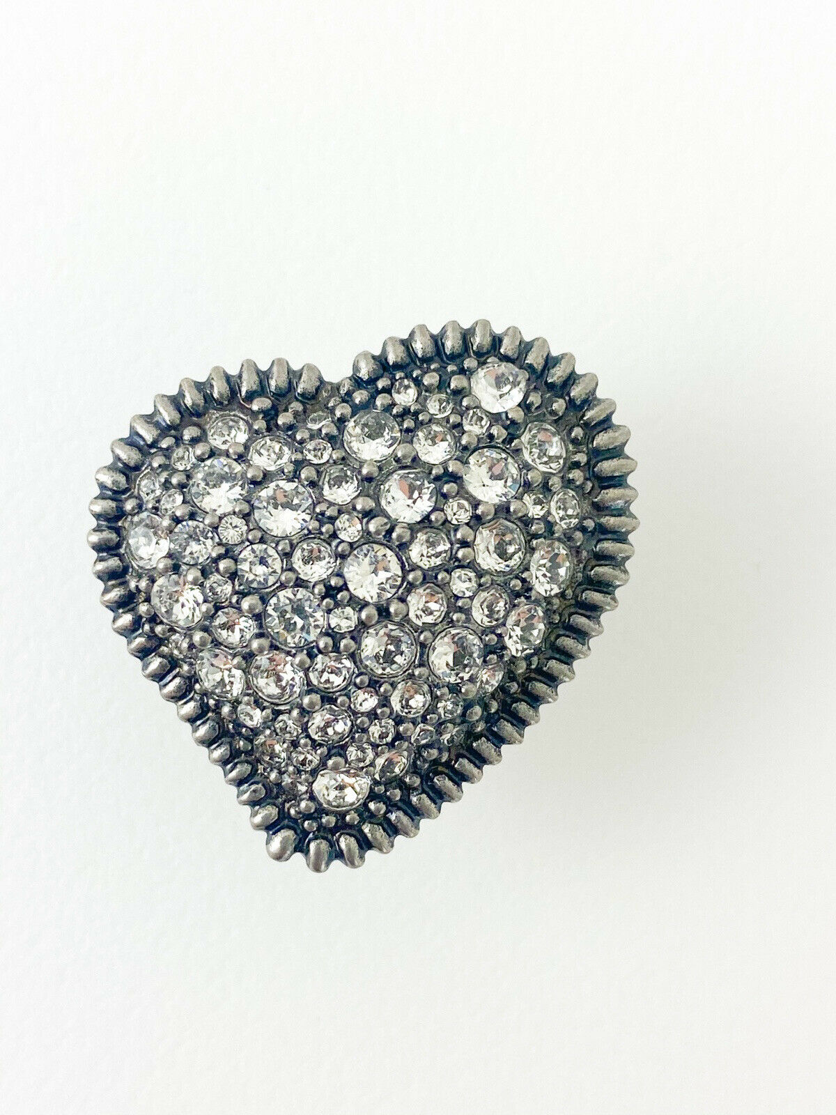 Yves Saint Laurent heart pin brooch 