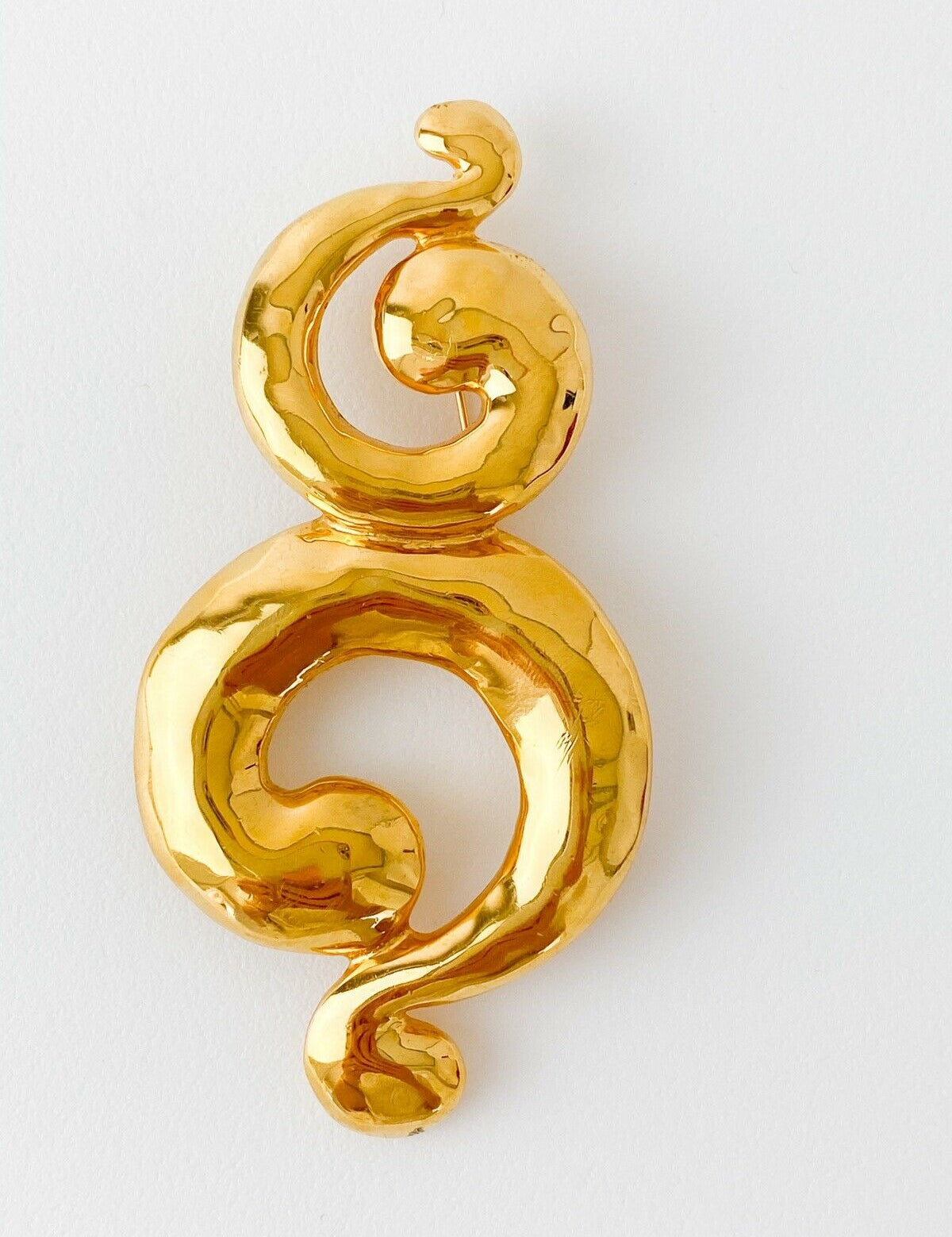 Vintage Yves Saint Laurent spiral brooch