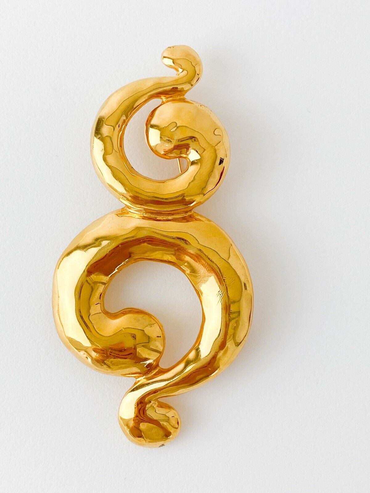 Vintage Yves Saint Laurent spiral brooch