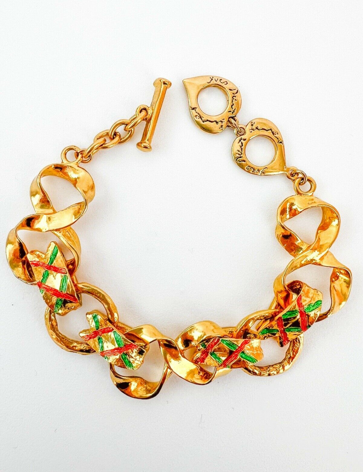 Vintage Yves Saint Laurent enamel bracelet