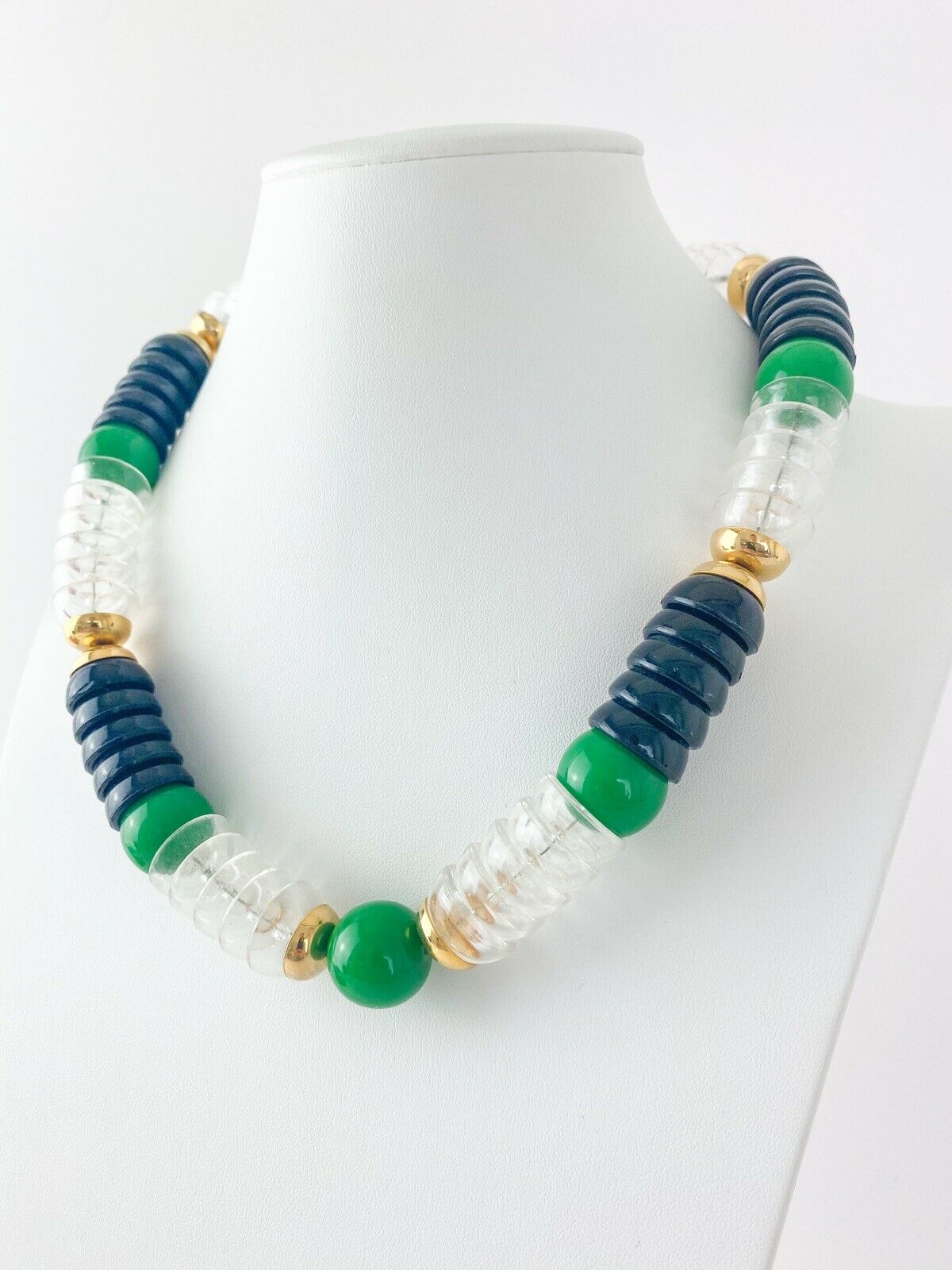 Yves Saint Laurent necklace beads multicolor