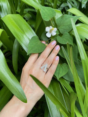 Alphabet Ring Initial  V Swarovski Crystals Free Size Sterling Silver 925 Rhodium Plated