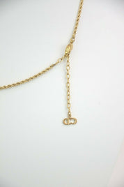 Christian Dior Perfume Bottle Dune Pendant Necklace Faux Pearl Vintage