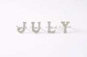 Alphabet Ring Initial N Swarovski Crystals Free Size Sterling Silver 925 Rhodium Plated