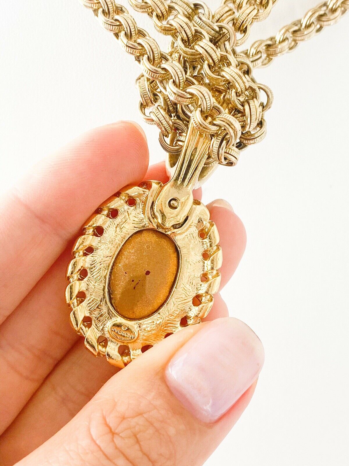 Givenchy Gold Tone Massive Rhinestone Multi-Strands Chain Necklace Vintage