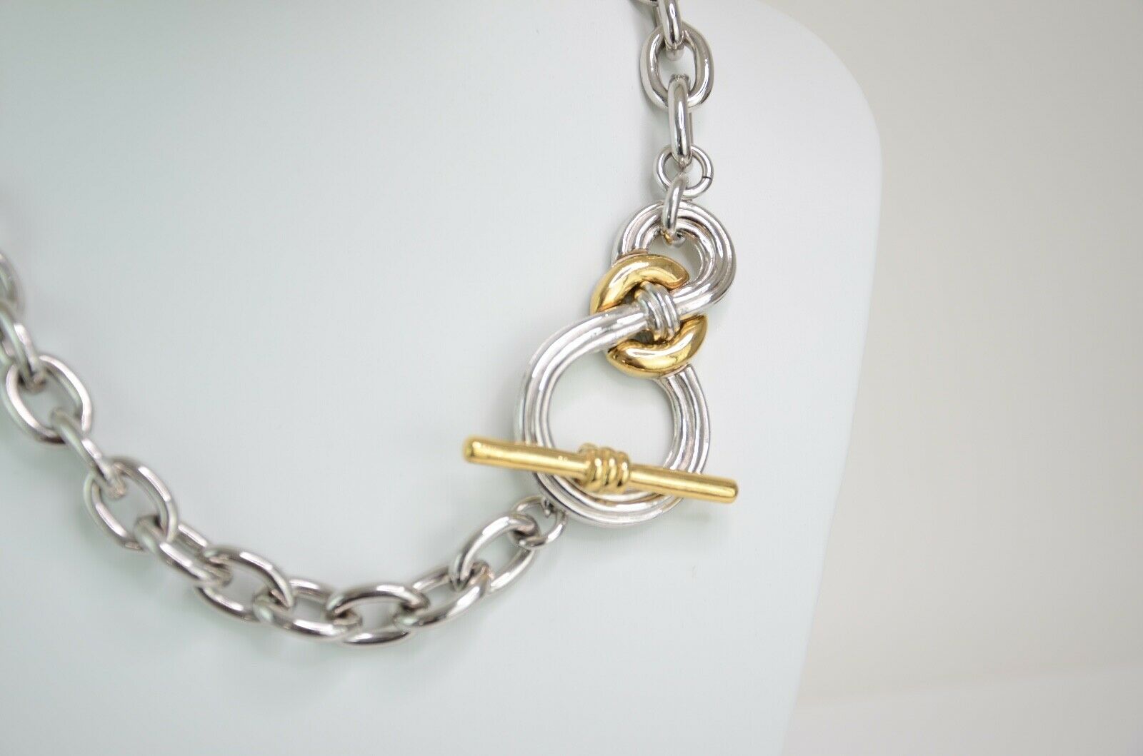 Givenchy Silver Tone Chain Necklace Vintage