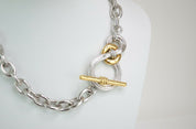 Givenchy Silver Tone Chain Necklace Vintage