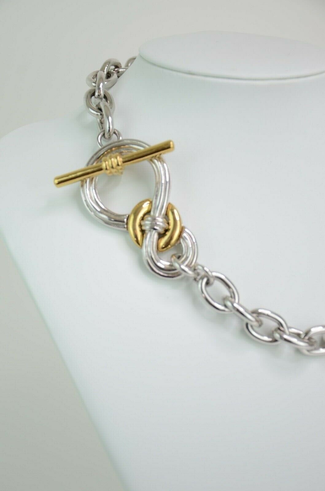 Givenchy Silver Tone Chain Necklace Vintage