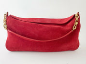 【SOLD OUT】NINA RICCI Red Suede Leather Shoulder Bag Handbag Made in Italy