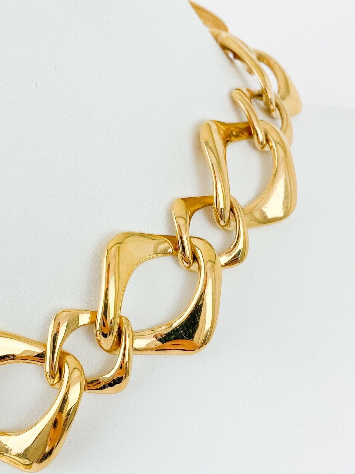 【SOLD OUT】YSL Yves Saint Laurent Vintage Chain Link Necklace Extra Large Beautiful