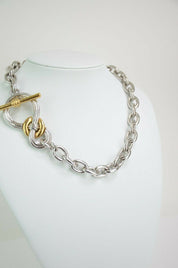 Givenchy Silver Tone Chain Necklace Vintage