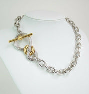 Givenchy Silver Tone Chain Necklace Vintage