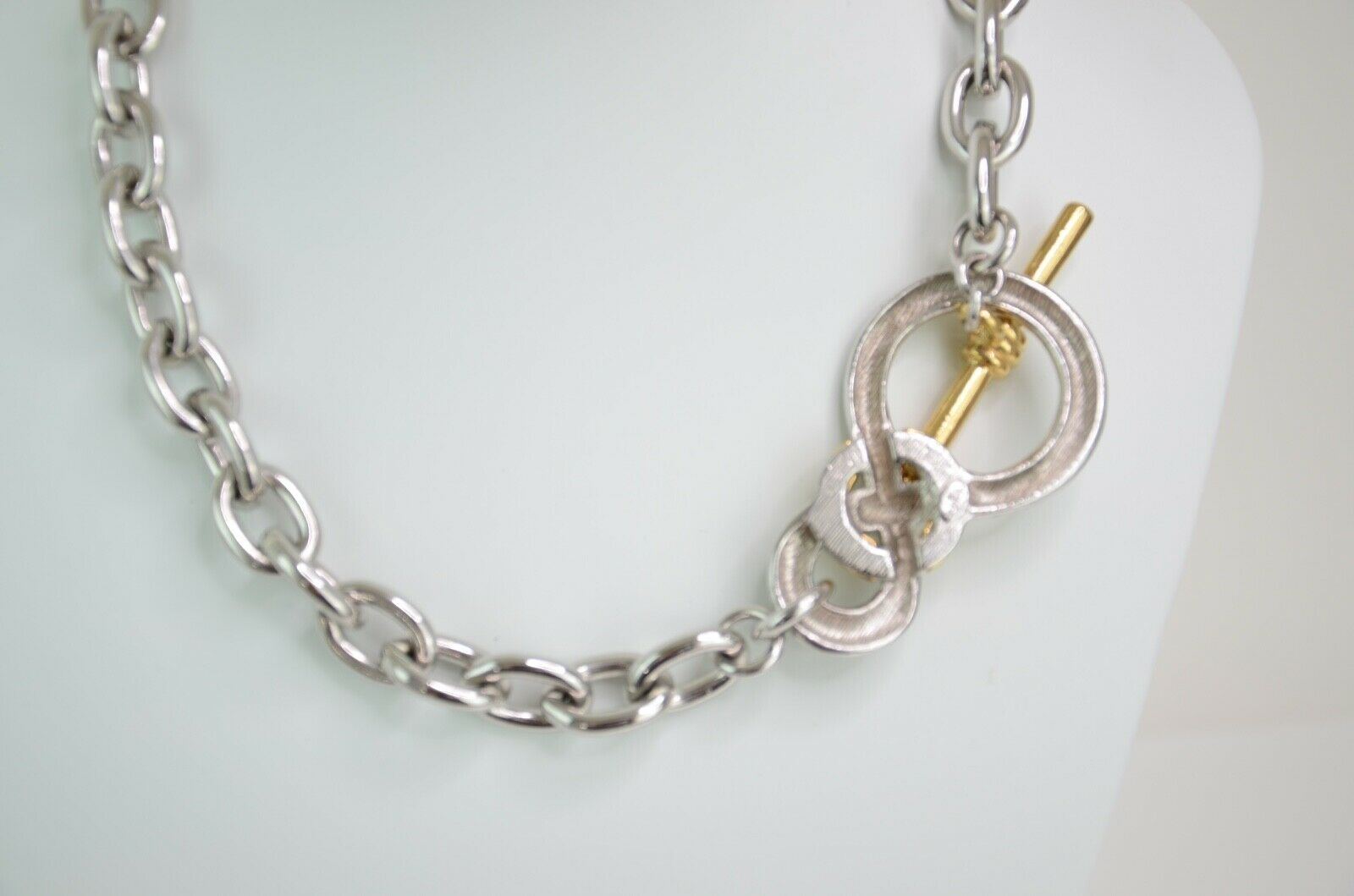 Givenchy Silver Tone Chain Necklace Vintage