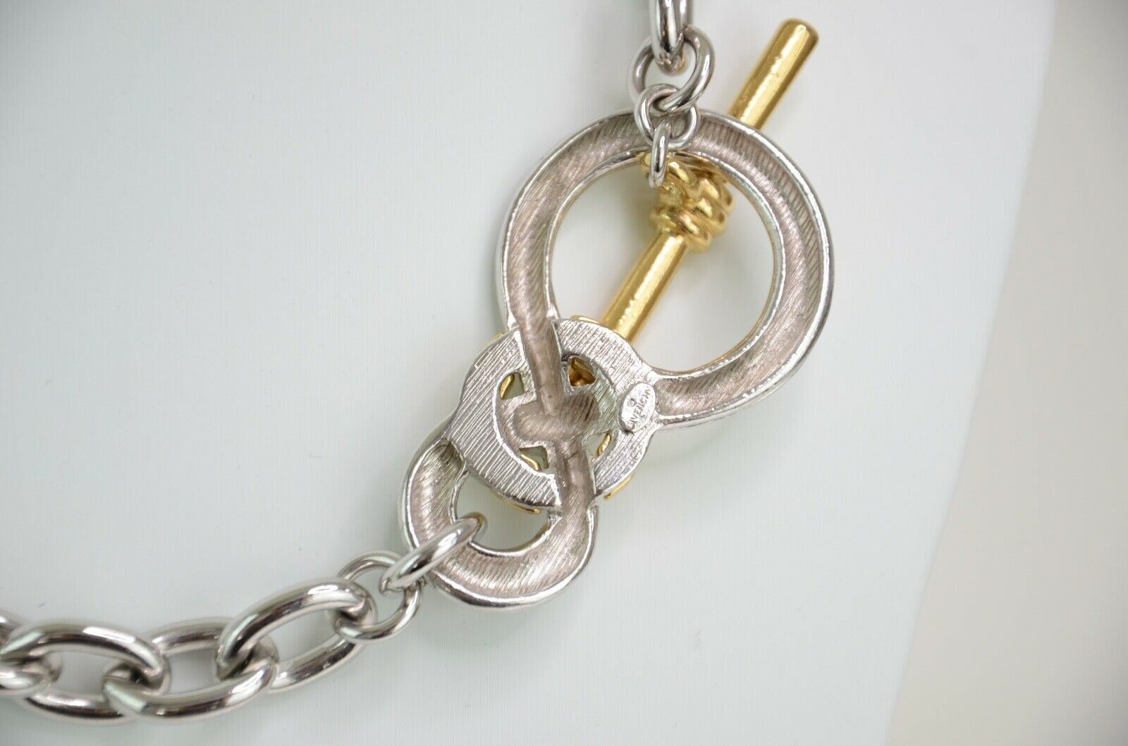 Givenchy Silver Tone Chain Necklace Vintage