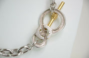 Givenchy Silver Tone Chain Necklace Vintage