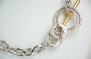 Givenchy Silver Tone Chain Necklace Vintage
