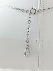 Christian Dior Germany Vintage Silver Tone Choker Necklace Rhinestone Purple
