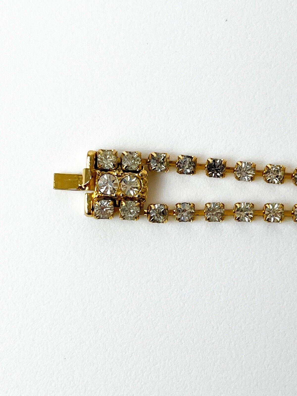 【SOLD OUT】YSL Yves Saint Laurent Vintage Gold Tone Bracelet Butterfly Pearl Crystal