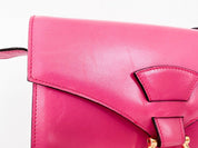【SOLD OUT】CELINE Leather Shoulder Bag Crossbody Bag Pink Made in Italy Vintage