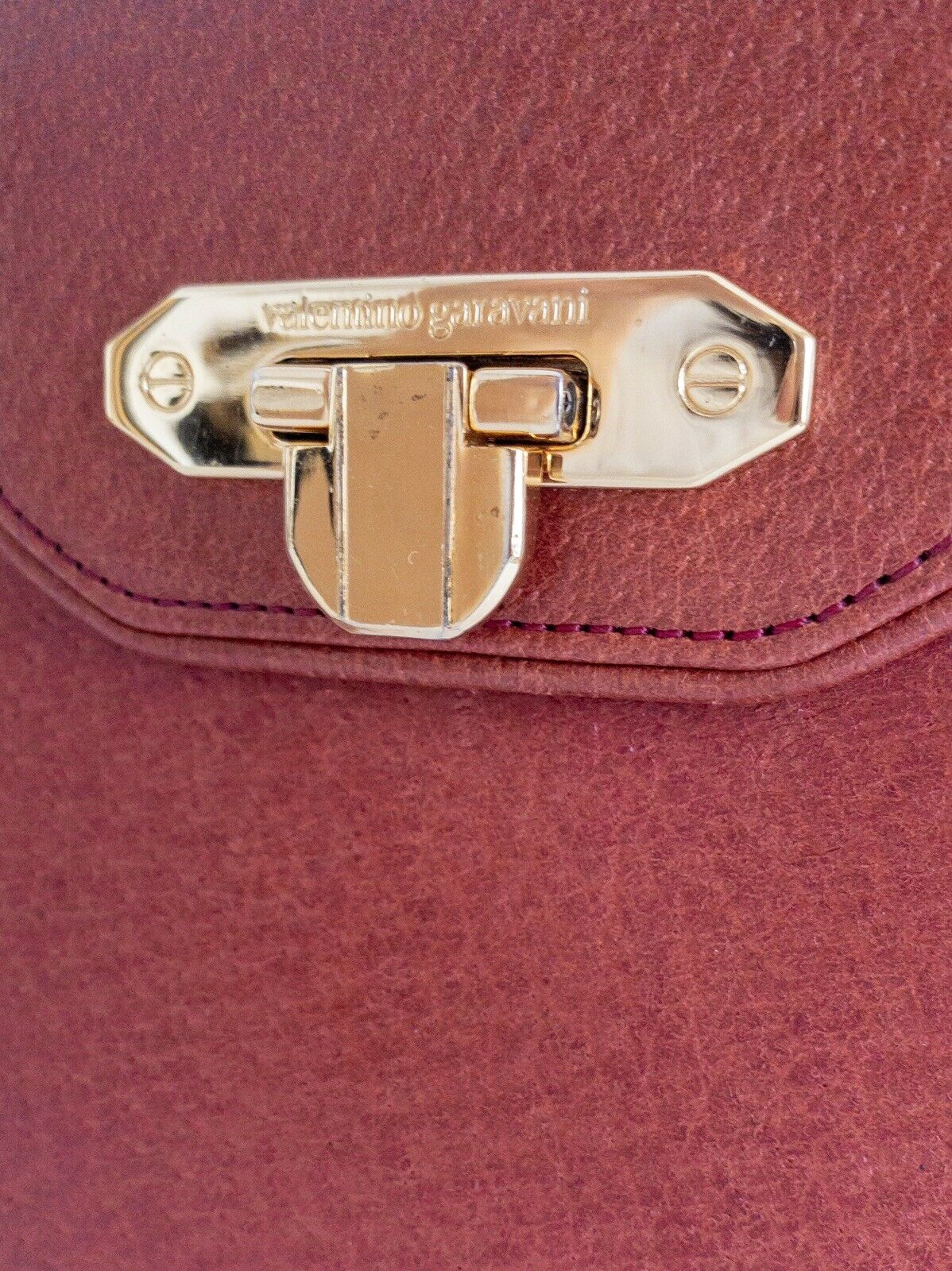 Valentino Garavani 2 Ways Shoulder Bag Crossbody Bag Red/Brick Vintage