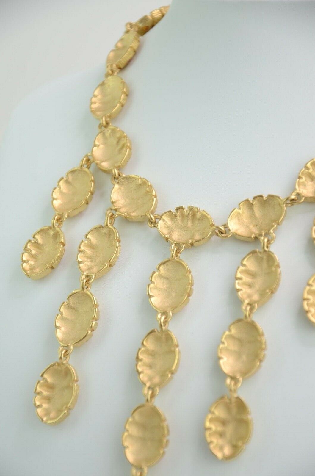 NINA RICCI PARIS Gold Tone Bug Charms Gorgeous Choker Necklace Rhinestones Vintage