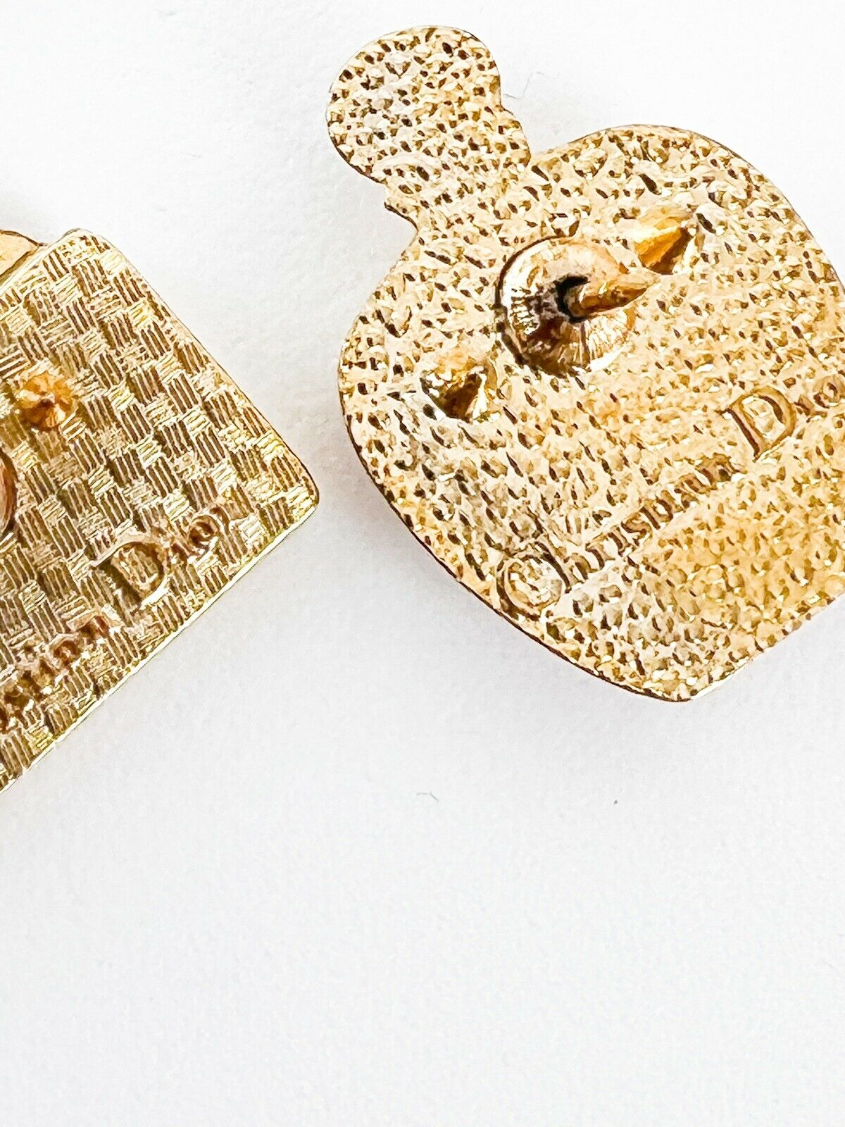 Christian Dior Gold Tone Mini Brooch Pin Sets Perfumes Bottles