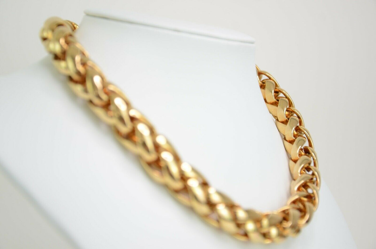 Christian Dior Gold Tone Chain Choker Necklace Bracelet Gorgeous Sets Vintage